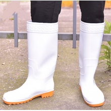 雨靴 白色高靴子