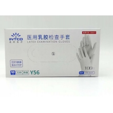 英科醫(yī)療一次性手套乳膠手套100只/盒
